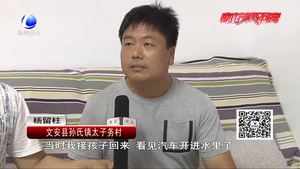 轎車(chē)不慎落水 好心人士緊急施救