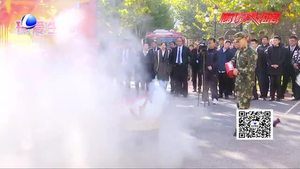 幸?；鶚I(yè)物業(yè)與消防大隊(duì)聯(lián)合舉辦2018年大型消防演習(xí)