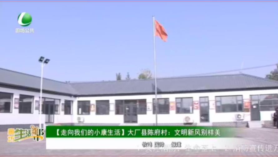 【走向我們的小康生活】大廠縣陳府村：文明新風別樣美